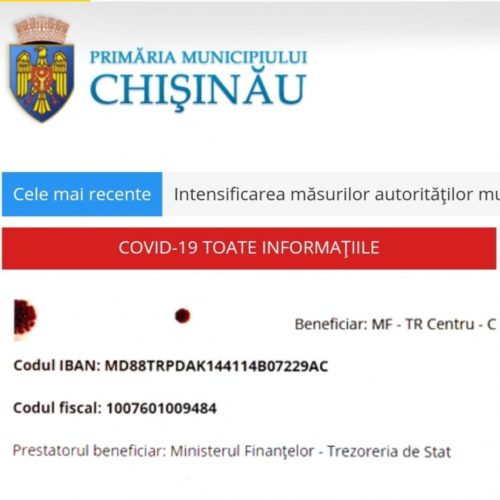 Distribuirea surselor financiare acumulate din donațiile făcute de cetățeni, pe contul deschis de Primăria Chișinău Distribuirea surselor financiare acumulate din donațiile făcute de cetățeni, pe contul deschis de Primăria Chișinău