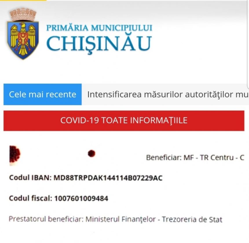 Distribuirea surselor financiare acumulate din donațiile făcute de cetățeni, pe contul deschis de Primăria Chișinău Distribuirea surselor financiare acumulate din donațiile făcute de cetățeni, pe contul deschis de Primăria Chișinău